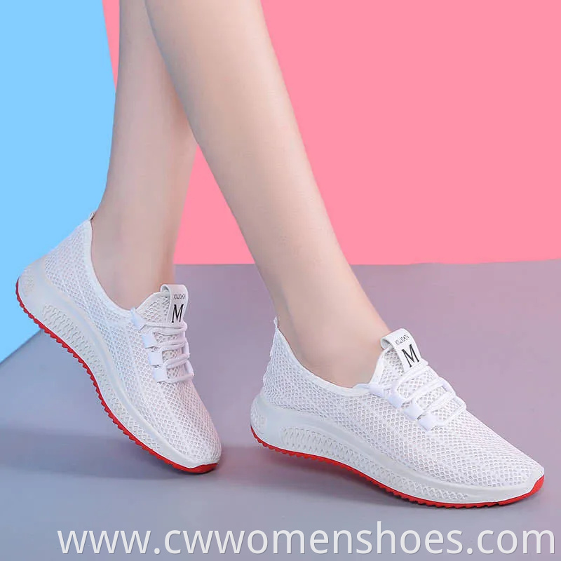 Women's Sports Shoes Breathable Running Shoes Trend Casual Outdoor Women's Shoes Thick-Soled Cloth